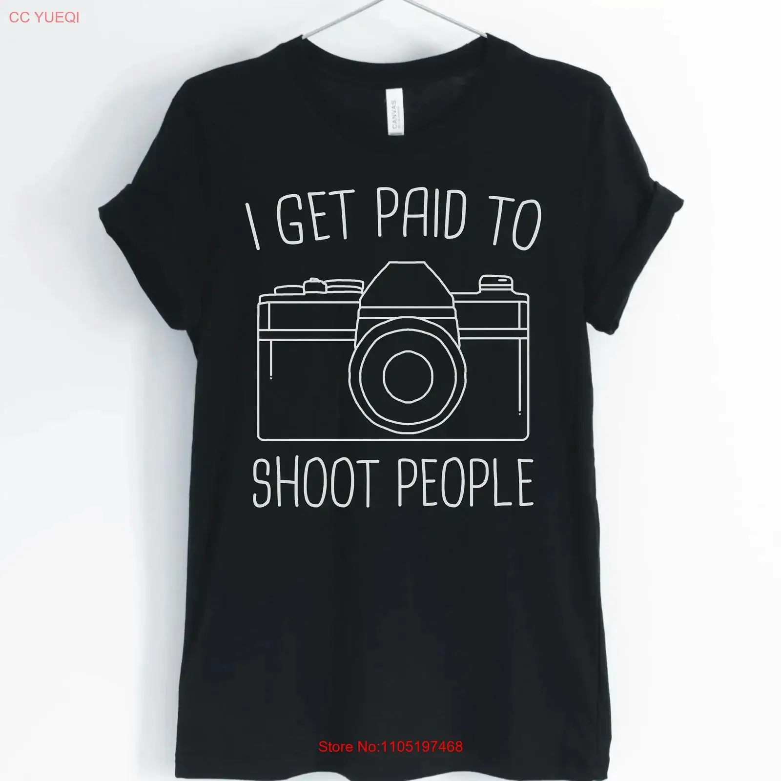 

I Get Paid To Shoot People Photographer T Shirt Funny Photography Lover Women's vintage Washed Comfortable Stylish Soft
