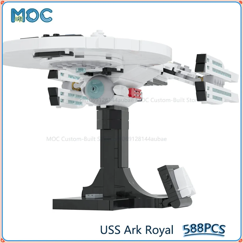 Moc blocos de empilhamento uss arca modelo real diy construção montar tijolos coleção espaço criativo educacional brinquedo natal presentes 588 pçs
