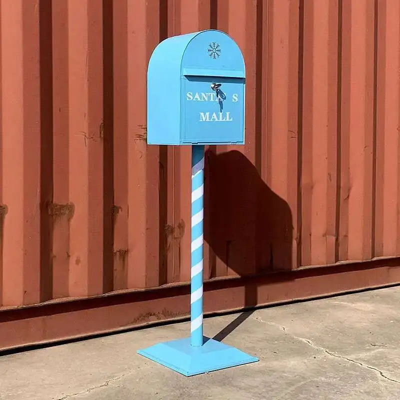 

Household Industrial Style Photography Prop Mailbox Retro Christmas Mailboxes Tin Letter Box Vertical Suggestion Box Letter Box