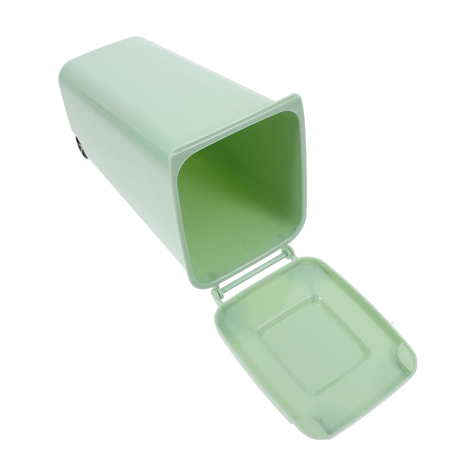 

Stylish Mini Desk Trash Can With Lid Compact Desktop Garbage Container Pp Material Fine Workmanship For Office Home Decor Mini