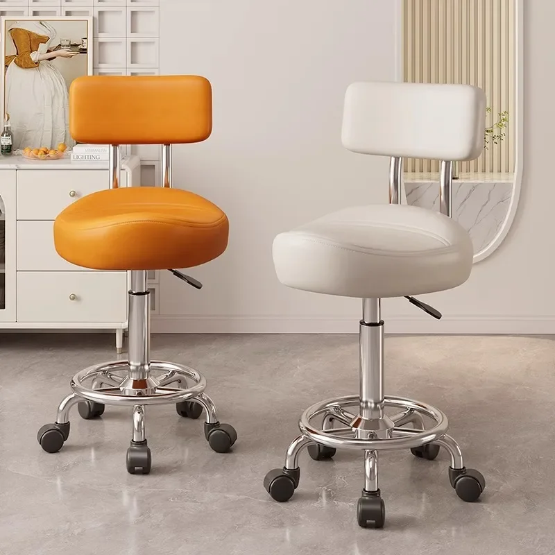 Saddle chair Kitchen cooking special chair Front desk cashier high stool Universal wheel lift chair Beauty barber stool
