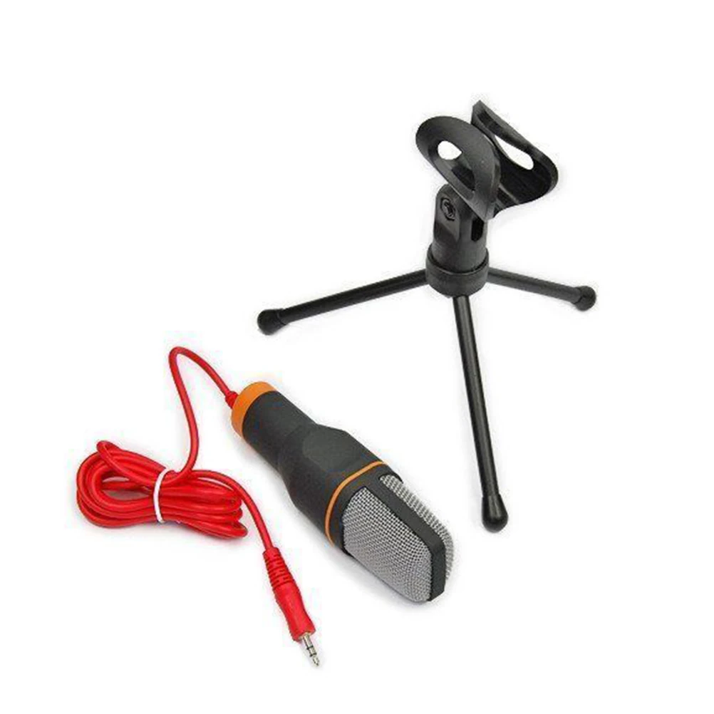 

Microphone Stand Condenser Mic Holder Clip Wired -666 for Skype MSN PC 35mm Stereo Plug Fits Most Computers