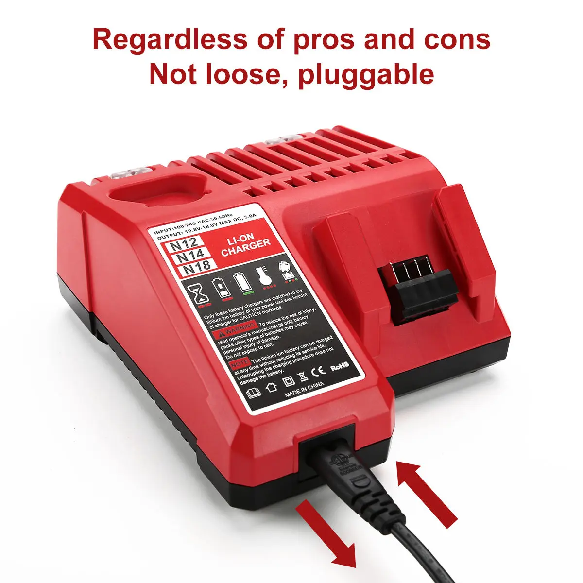 

VICTPOWER Replacement M12-18C 12V-18V Fast Charger compatible with M-12 Red Lithium-Ion M-12B2 M-12B6 M-12B4 M-12B3 M-18