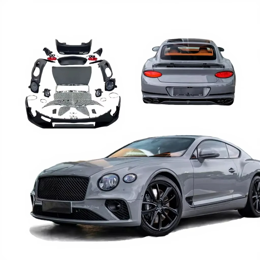 For Bentley Continental GT 2004-2017 Facelift to 2025 New Continental GT Bodykit High Quality LED Headlight Bumper Hood view 2