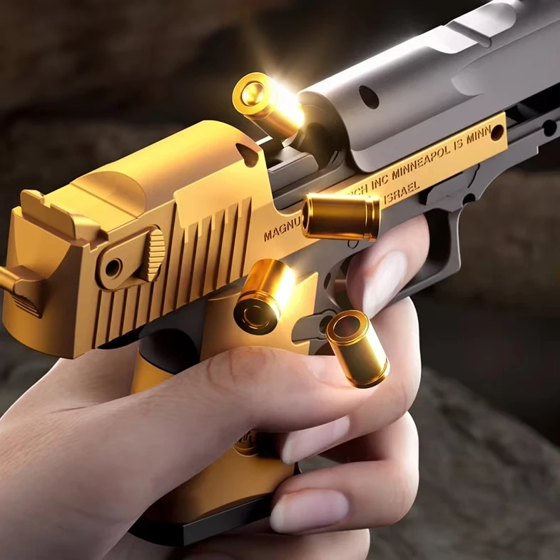機械式リピートポケットデザートイーグルピストルシェルソフト弾丸銃発射おもちゃの銃ピストルモデル 2025 クリスマスギフト