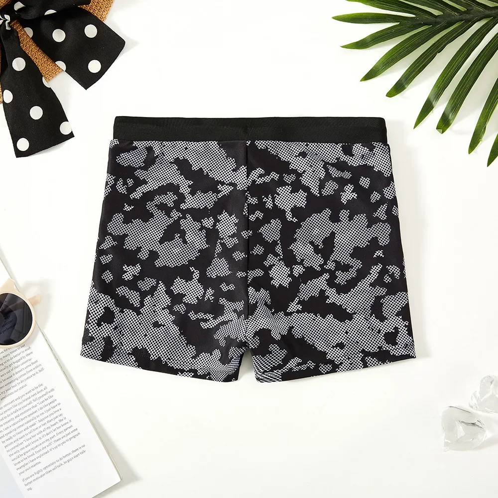 8-16 Years Teen Boys Swimwear Black Boy Swimming Trunks Quick-drying Short Kids Bathing Suits Boy Swimming Beach Swimwears - Image 2