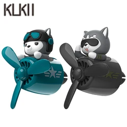 Husky pilot car air fresheners windmill fan vent perfume diffuser decorations accsesories fragrance aromatherapy auto bear dog