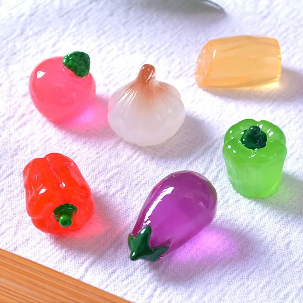 Cute Mini Simulation Vegetables Handicrafts DIY Decorations Vegetables Figurines Miniatures Realistic Artificial Vegetables