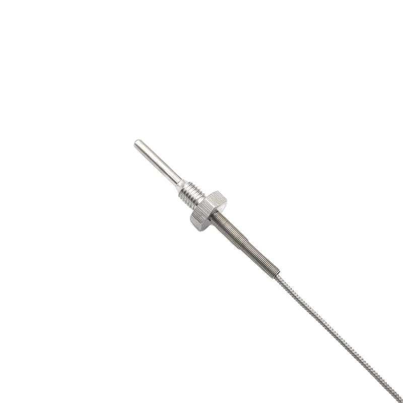 10PCS Stainless Steel Thread Rtd High Temperature Thermistor Sensor Rtd Sensor Pt100 Pt1000 With Lead Wire K Type Thermocouple P