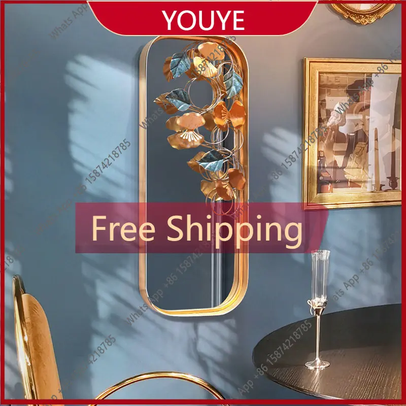 Gh Small Flower Green Plant Meal Decal Soft Decoration Wrought Iron Background Decorative Mirror Door And Window Beautification