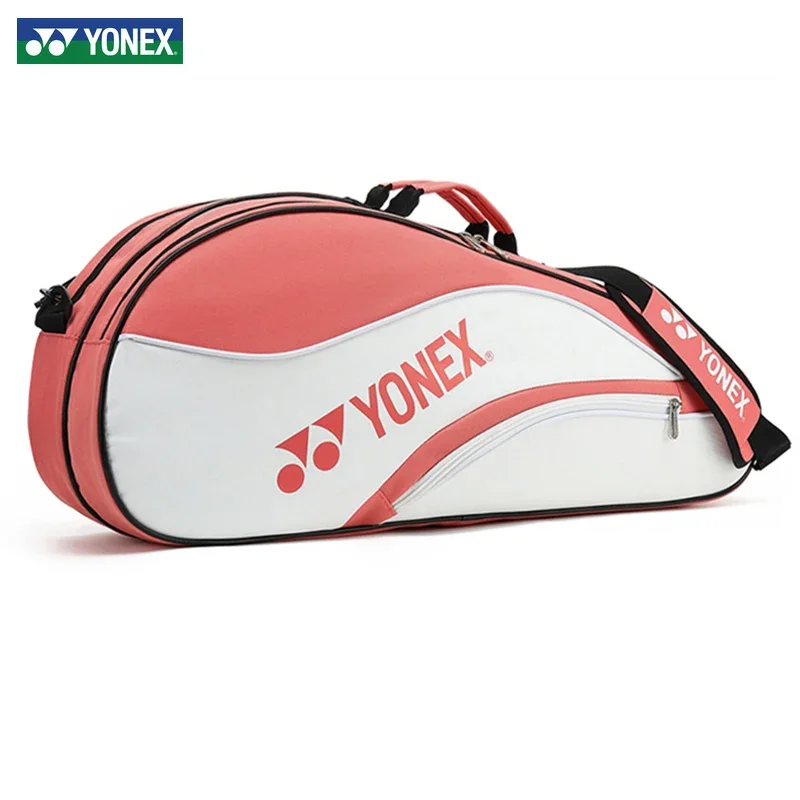 

YONEX 2022 Professional Yonex Racket Bag Holds Up To 4 Badminton Rackets Sports Handbag With Shoe Compartment For Women Men