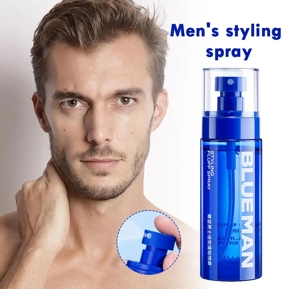 

BLUE Men Styling Spray Volumizing Root Spray Specifically Long-Lasting Hair Fixing Spray Fluffy Hair Powder Hair Hold Spray