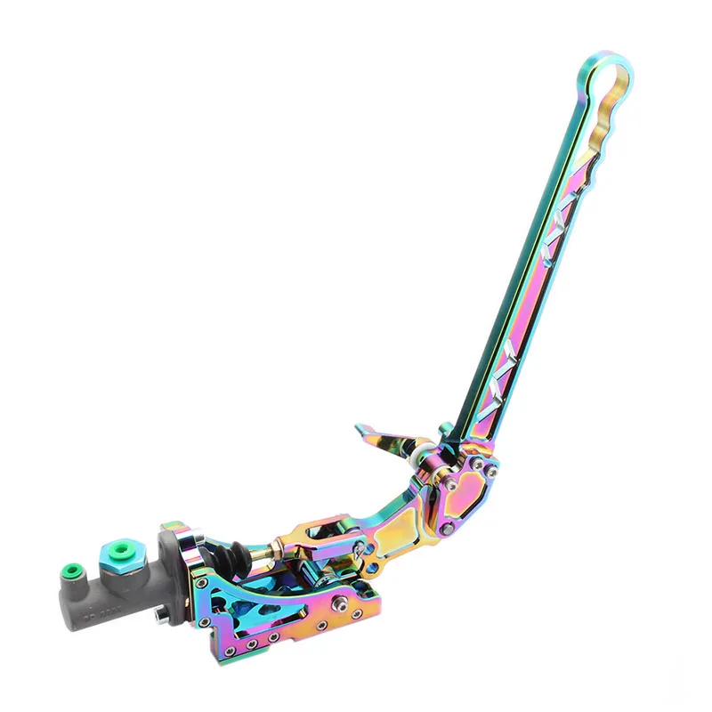 Neo Chrome Highly CNC Car Oil Hydraulic Hand Brake , Universal Horizontal Type-8 Racing Drift Handbrake