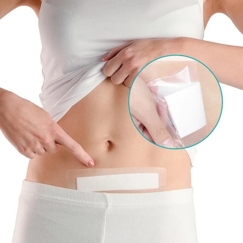 

5 листов/комплект, прозрачный маленький и большой пластырь, повязка на рану, C-секция, водостойкая самоклеящаяся лента из полиуретановой пленки, пластырь