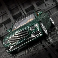 1/38 Bentley Flying Spur Alloy Toy Car Model Metal Diecasts With Light Sound Pull Back Function Vehicle For Boy Collectible Gift