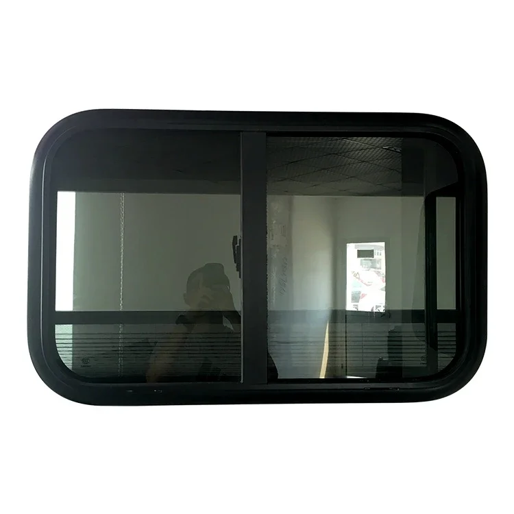 500mm 300mm Latest Rv Caravan Motorhome Camping Sliding Screen Side Car Windows Tempered Glass Aluminum ASA Frame