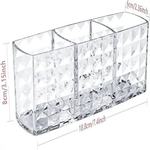 1 पीस क्लियर ऐक्रेलिक मेकअप ब्रश होल्डर डेस्क कॉस्मेटिक ऑर्गनाइज़र लिपस्टिक ब्रश स्टोरेज लिपस्टिक ब्रश स्टोरेज होल्डर 10 best sales आयोजकों - №6