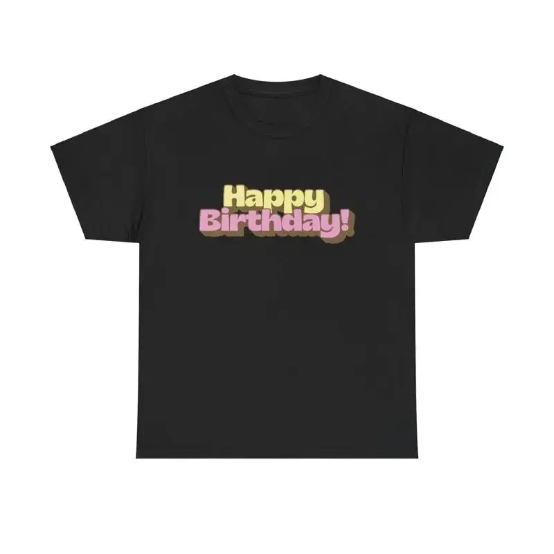 Groovy Happy Birthday T Shirt celebration party festive retro colorful bday