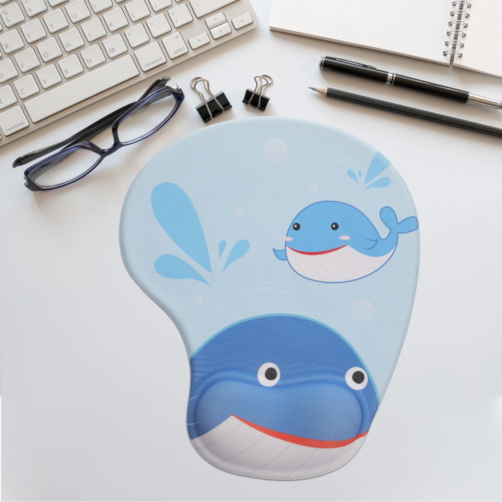 

Shark Mouse Pad Ergonomic Woman Wrist Rest Desk Desktop for Cute Kawaii Pads
