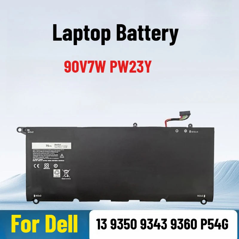 

Laptop Battery for Dell XPS 13 9350 9343 9360 P54G 90V7W PW23Y
