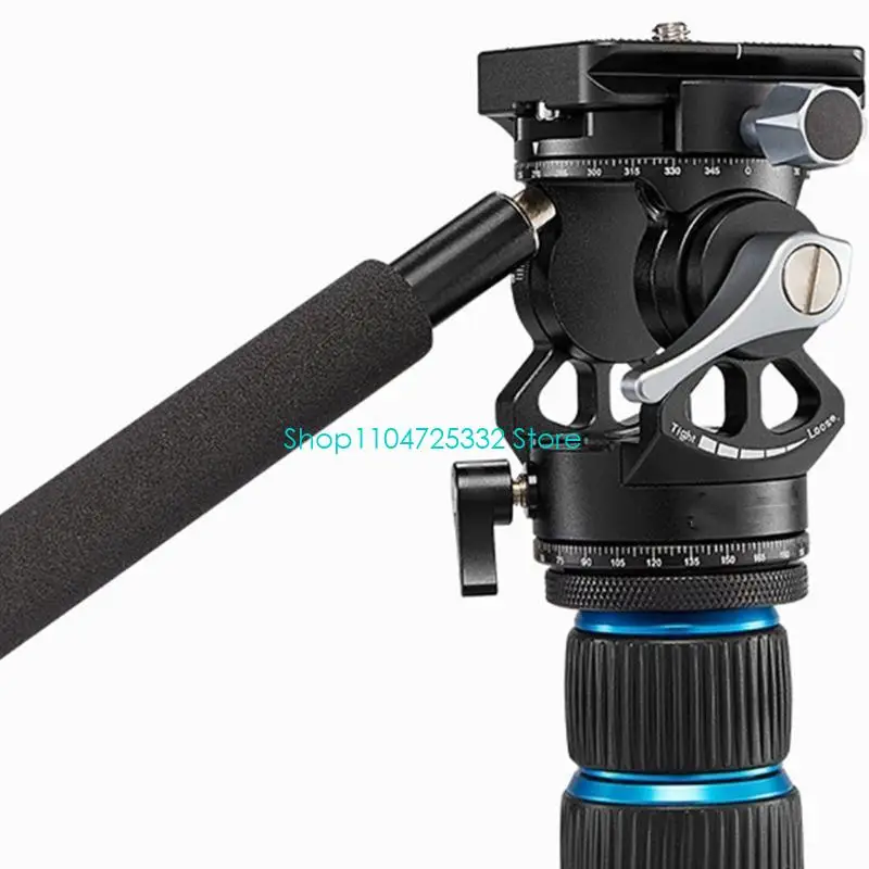 P5EA MINI TRUPOD FILID PAN HEAD مع لوحة إطلاق ARCA السريعة ومقبض 137 مم لكاميرات الفيديو