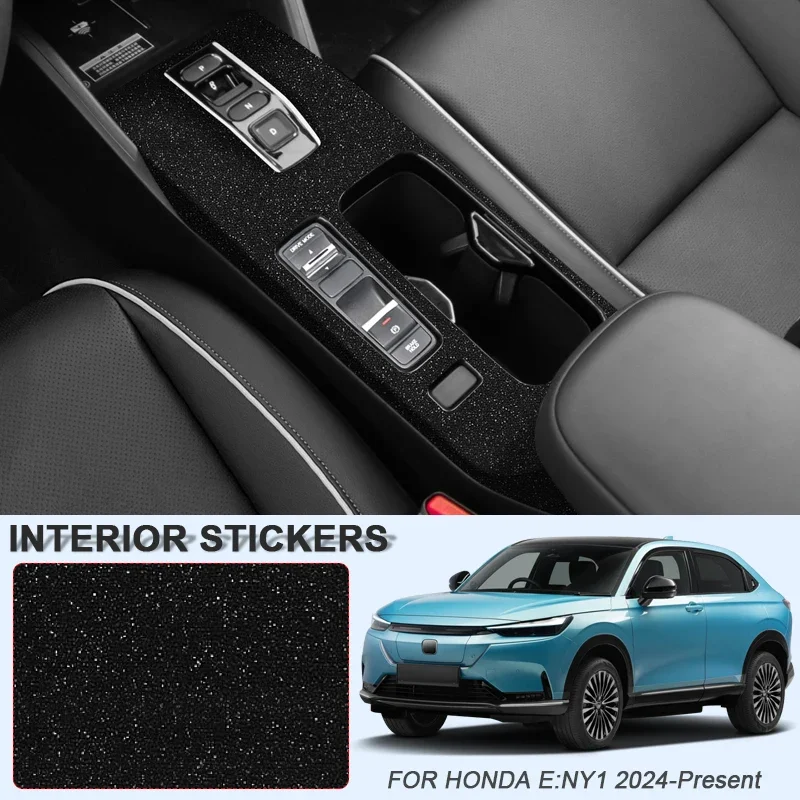 Car Carbon Interior Sticker Lifting Window Panel Decal For Honda E:NY1 2024-2026 Gear Inner Door Protective Film Accessory