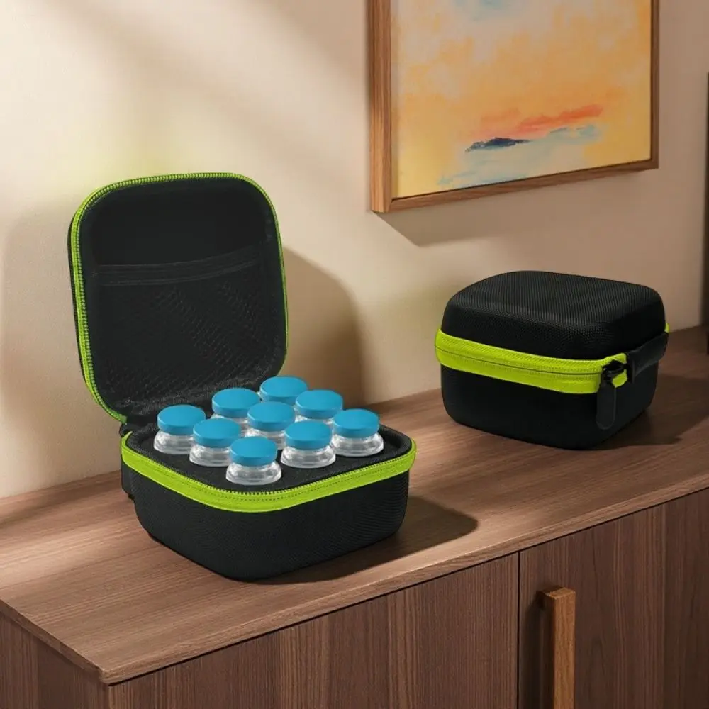 

10ML 9 Vials Storage Case Large Capacity Waterproof Insulin Vial Protector EVA Wear-resistant Essentials Oil Case Travel
