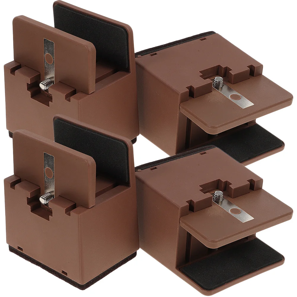 

4pcs Furniture Risers 37Mm Adjustable Table Leg Riser For Bed Frame Desk Chair Sofa Lift Blocks Heavy Duty Support