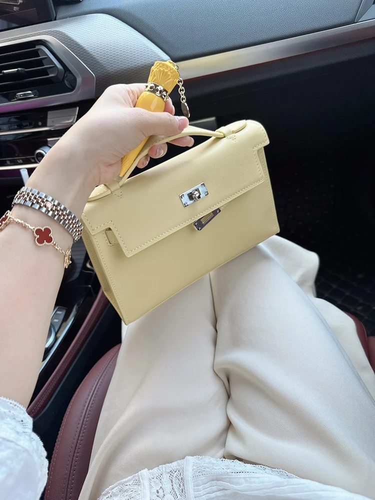 

Top Layer Cowhide Chien oulder Crossbody Women's Bag BYCHANCEOP Bag Sli Casual Handbag for Daily Use