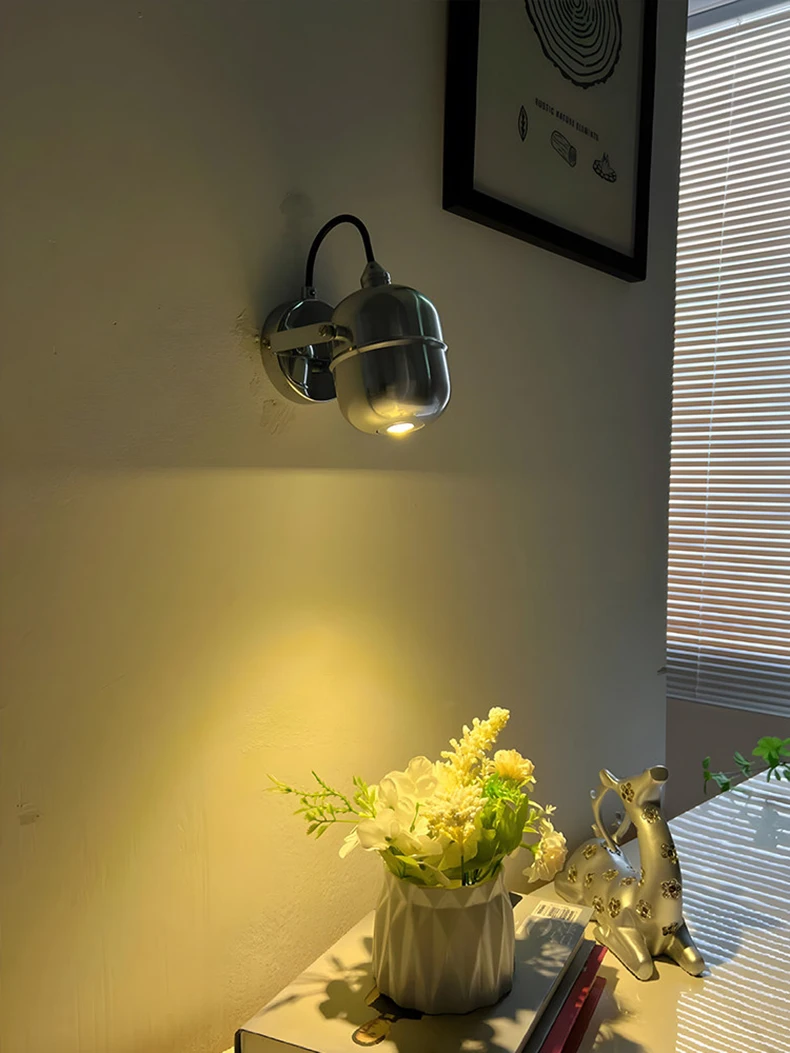 Little One Wall Light Chrome Metal Warm 3000K Rotatable