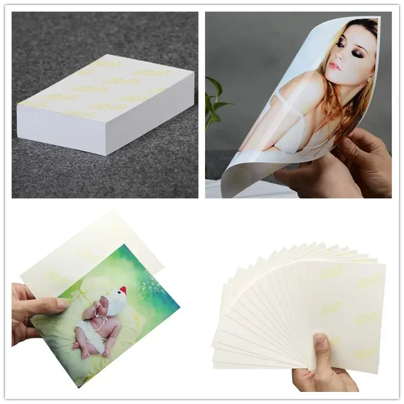 Rough Matte Waterproof Inkjet Printer Photo Paper 6 Inch 3r 4r 5r 100 Sheets / Pack 265g Rc Gloss