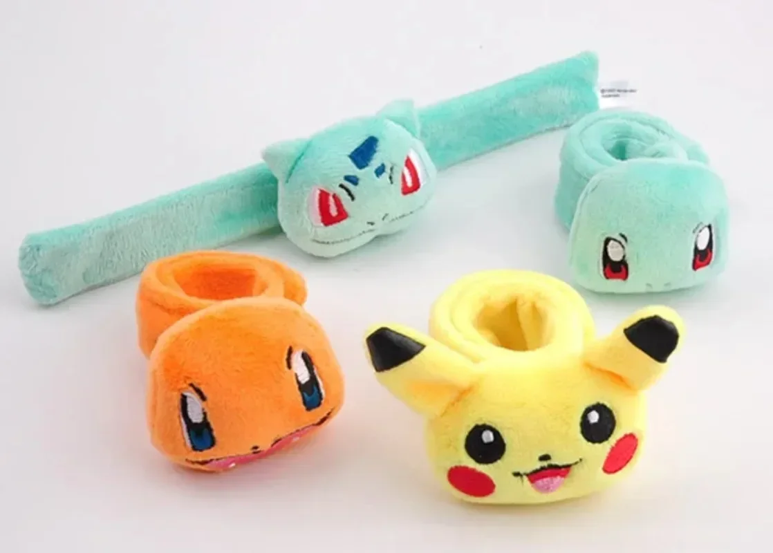 Pokemon Spielzeug Armband Armband Pikachu Bulbasaur Charmander Plüsch Weiche Pop Armband Kreis Urlaub Dress Up Geburtstag Geschenke