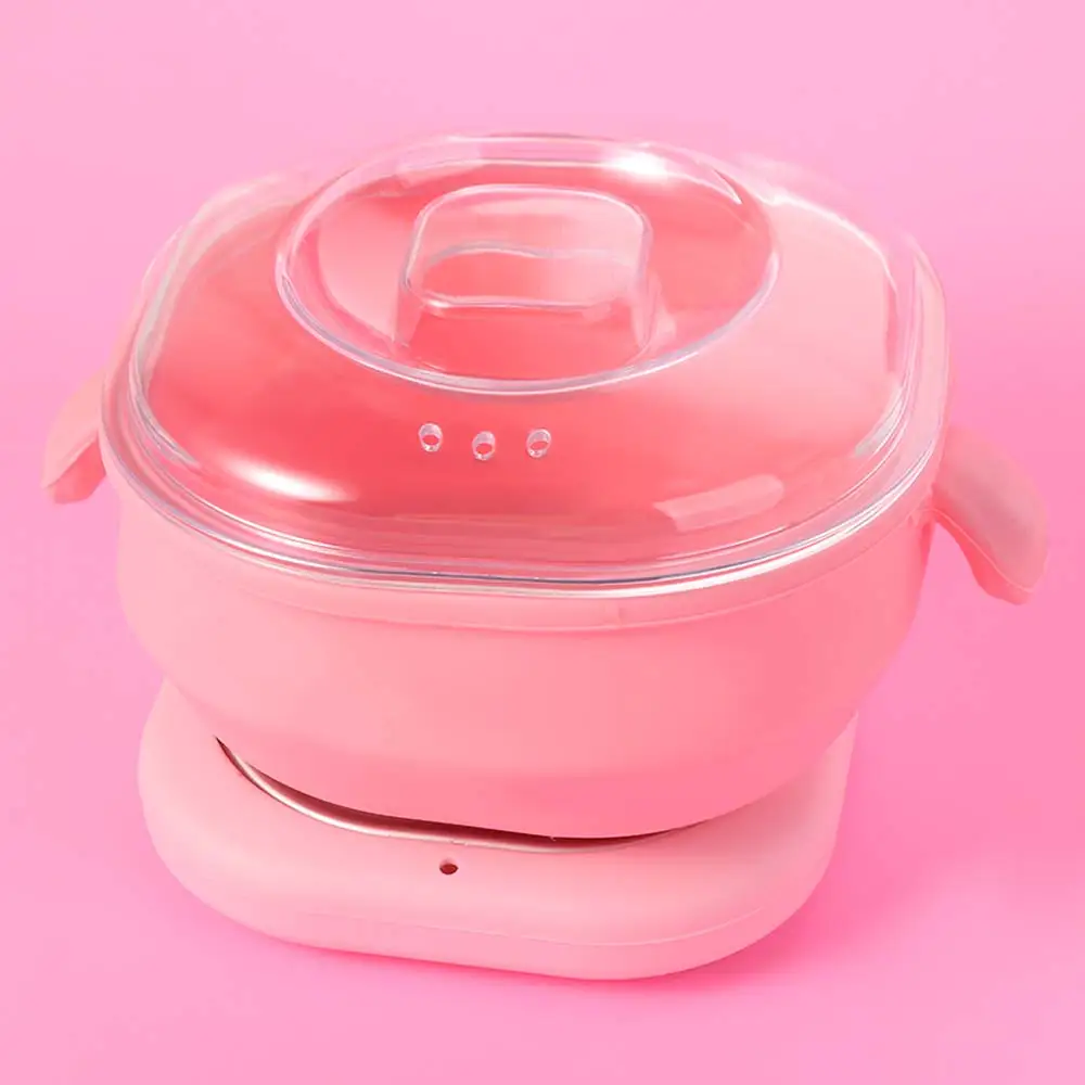 400ml Foldable Wax Heater Heating Melting Non-Stick Pan Hair Removal Wax Machine Paraffin Pot Portable Silicone Wax Warmer