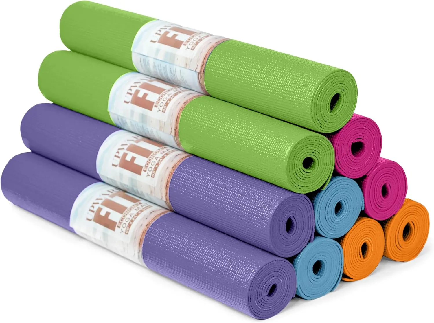 Brand new Economy 3mm Bulk Yoga Mats, 10 Pack, 68x24in