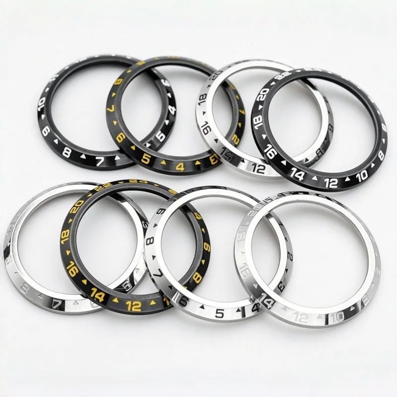 Premium 316L Stainless Steel Bezel for SKX007 Divers Watch, Rotatable Waterproof Bezel Ring for Men's Watch Repair Modification