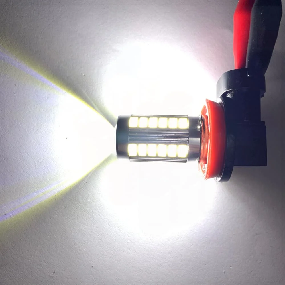 

2pcs H8 H11 LED Bulbs Fog Lights for Ford Focus 2 3 Fiesta Mondeo Kuga Citroen C4 C5 Skoda Octavia Rapid