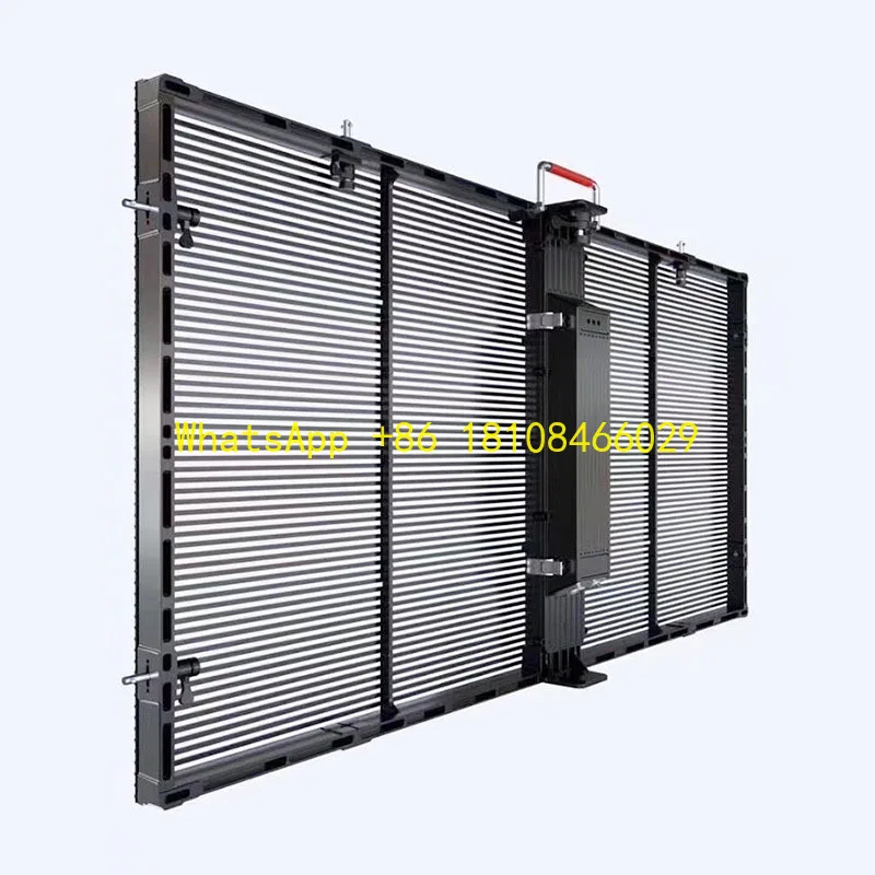 Led Video Wall Led Mesh Transparent Grille Led Display Screen For Advertising screen walls
