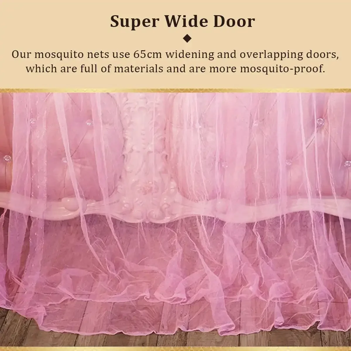 Luxury Mosquito Netting Four Corner Canopy Mosquito Net For Double Bed Mosquito Repellent Tent Insect Reject Canopy Bed Curtain