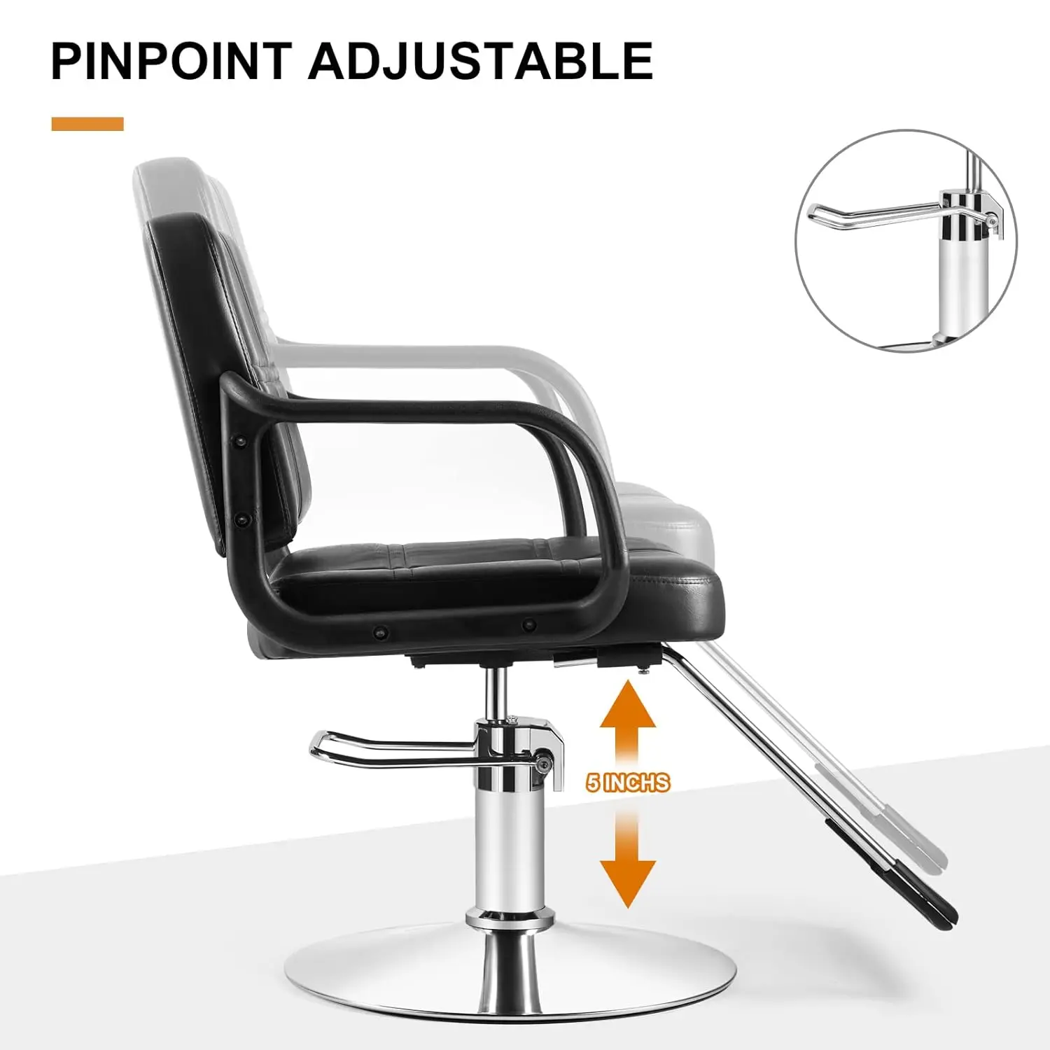 hand Hydraulic Barber Chair Salon Chair for Hair Stylist Tattoo Chair Shampoo Salon Equipment