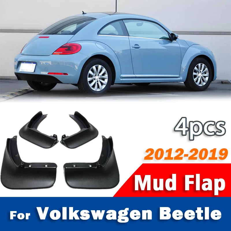 

2012-2019 FOR Volkswagen VW Beetle A5 Mudguard Car Mudflaps Fender Mud Flap Guards Splash Mudguards Car Accessories 1 set 4pcs