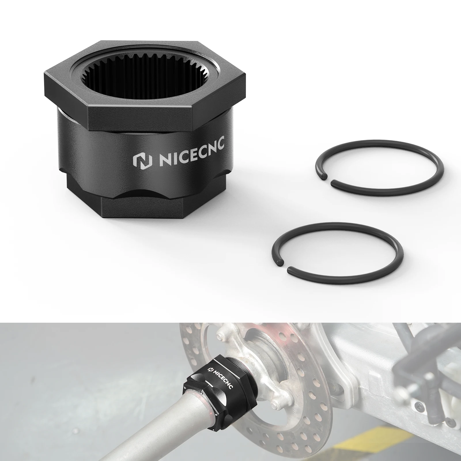 

For Honda TRX 450R ATC250R ATV Rear Axle Lock Nut For Honda TRX250X TRX300X TRX400X TRX450ER FourTrax 250 Sportrax 300 400
