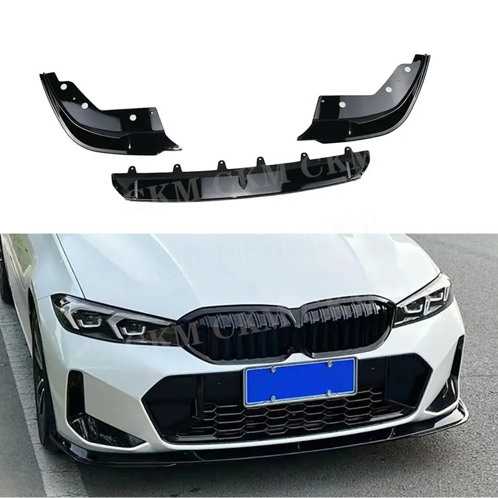 

CKMUUER передний бампер, защита для губ, спойлер на подбородке, Стайлинг, украшения, аксессуары, автомобильные 3D комплекты кузова для BMW 3 серии G20 G28 M340i 2023+