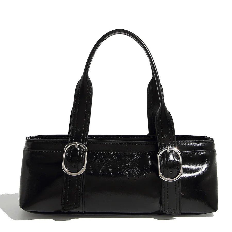 

Soft retro pu leather large-capacity multi-pocket handbags solid color mobile phone bags girls' clutch purse women's armpit bags