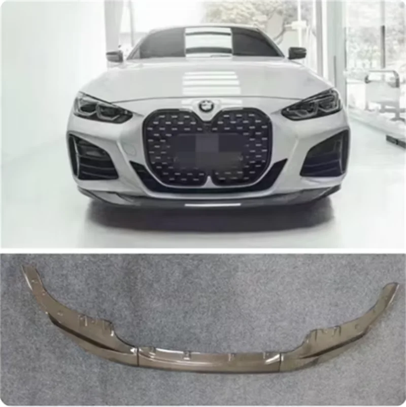 For BMW 4 Series G22 G23 425i 430i 2020 2021 2022 2023 Real Carbon Fiber Bumper Front Lip Spoiler Diffuser Protector Cover