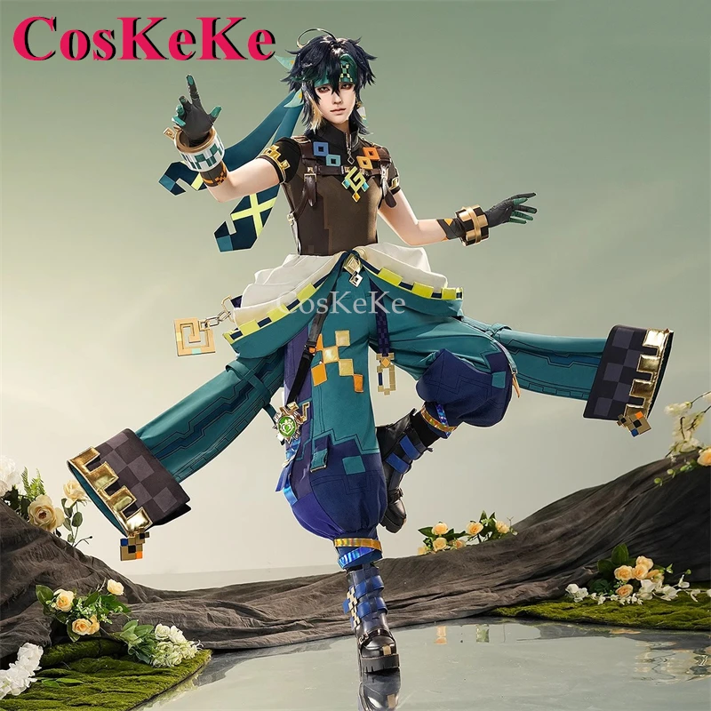 CosKeKe Kinich Cosplay Game Genshin Impact Costume Handsome Fashion Combat Uniforms Activity Party Role Play Clothing S-XL New