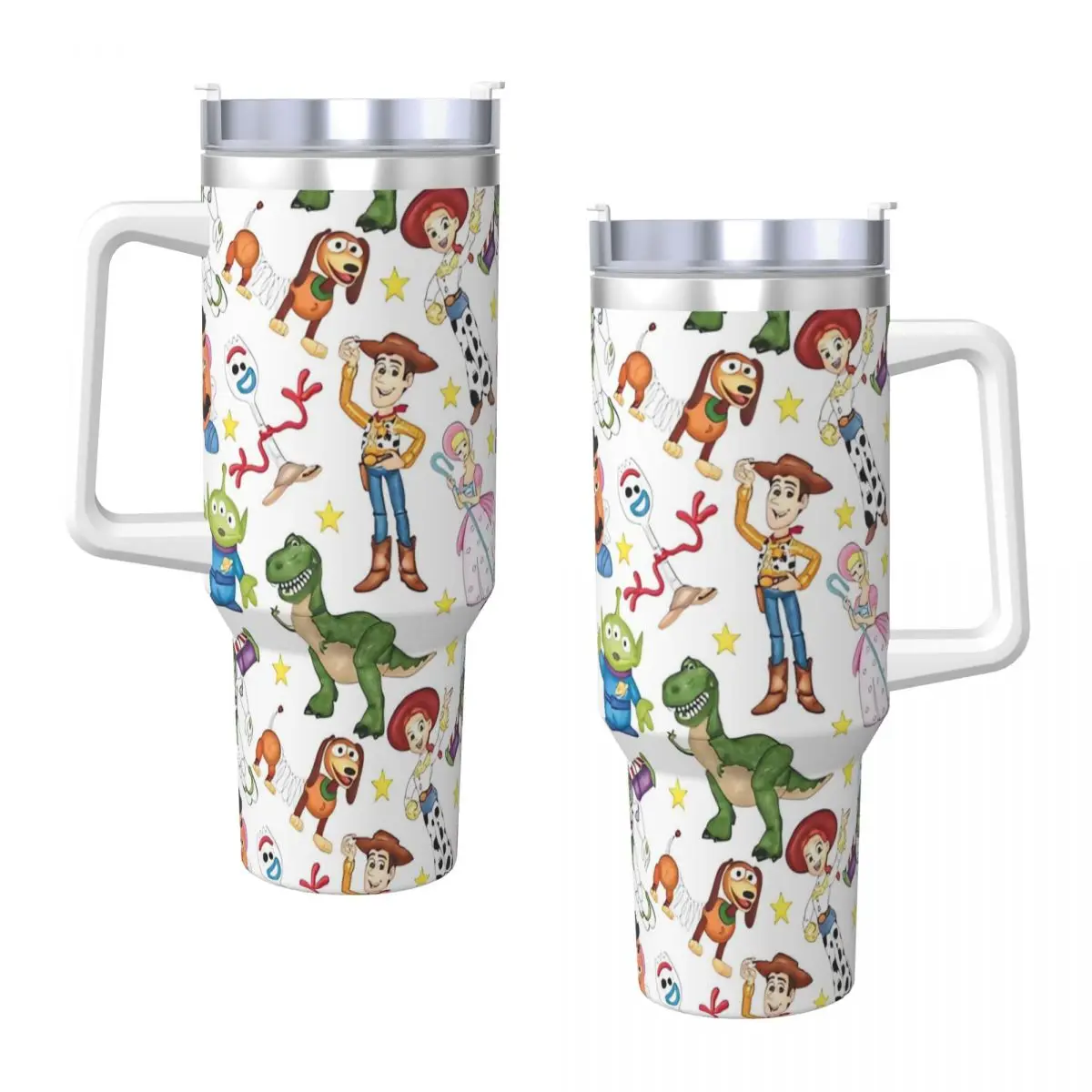 

Toy Story Woody Stainless Steel Tumbler Travel Thermal Cups With Straws and Lid 40oz Car Mugs Cold and Hot Water Bottle