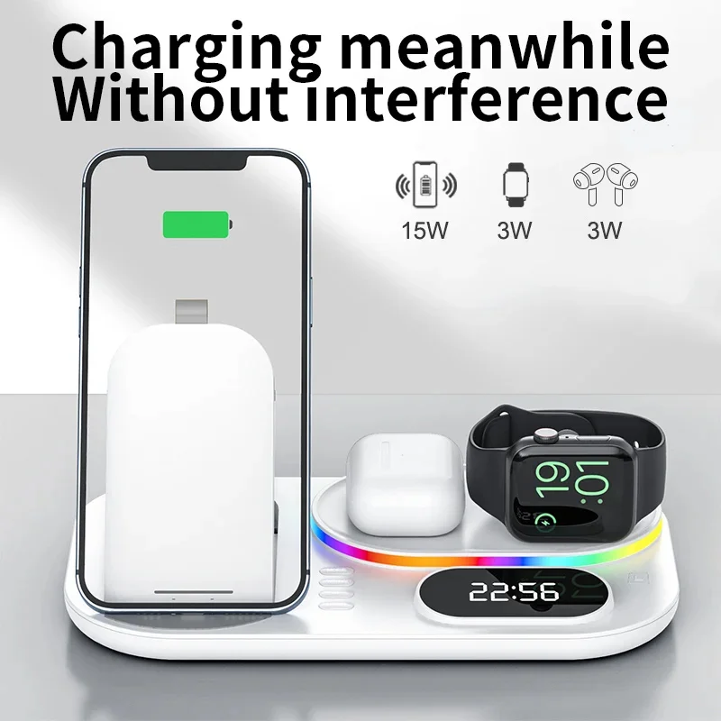 3 in 1 wireless charger Magnetic for iPhone15 13 12 for iwatch for airprod