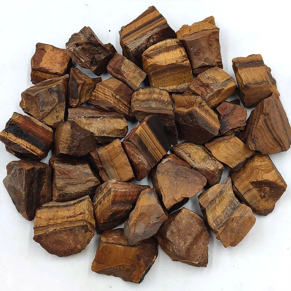 Natural Stone Yellow Tiger Eye Raw Crystal Stones Minerals Crystals Rock Reiki Home Decoration Spiritual Products Meditation