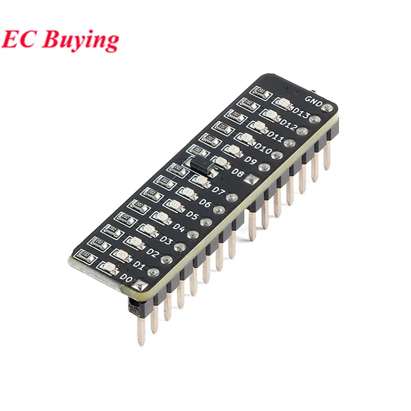 5pcs/1pc Raspberry Pi Zero for Arduino MEGA2560 MCU DIY Electronic Parts LED Water Light Display Indicator PCB Board Kit