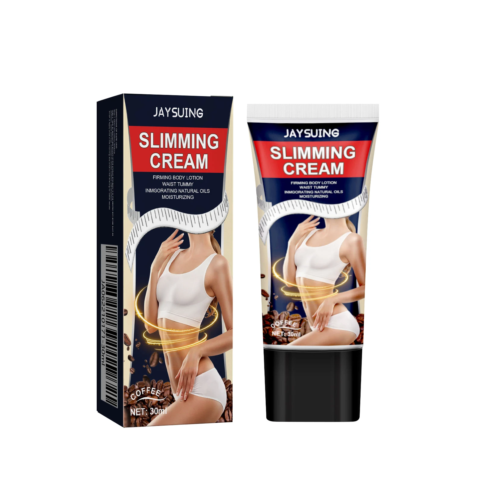 Jaysuing Coffee Body Cream Daily Buttock Massage Gentle, Comfortable, Refreshing, Delicate and Moisturizing Care Cream